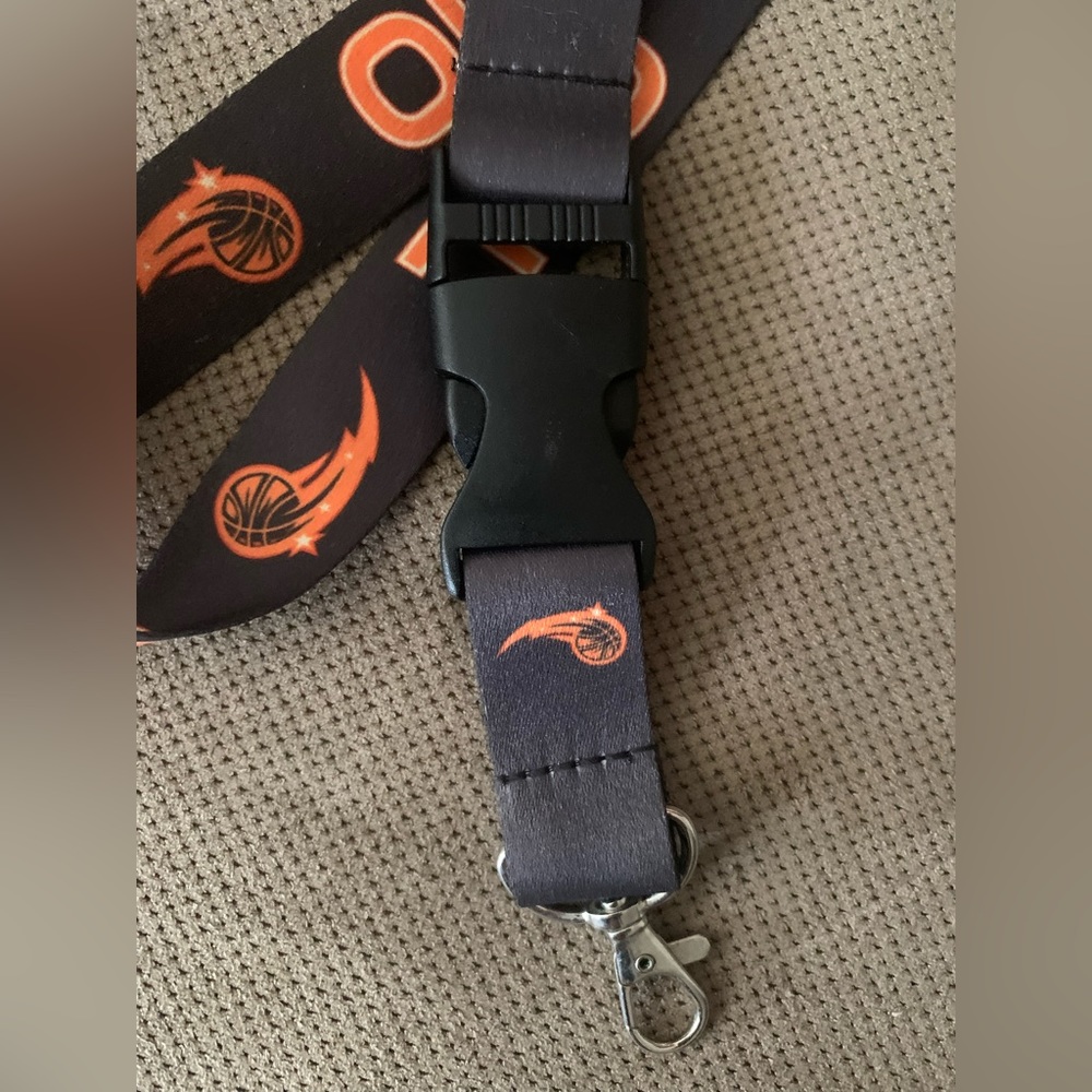 Orlando Magic NBA orange black lanyard keys holder